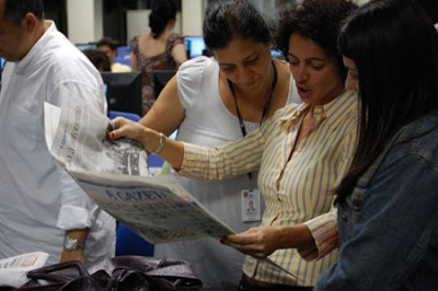 El diario 'A Gazeta' de Vitória, Espírito Santo, cumple 80 años. Foto: R. Salaverría, 10/09/2008